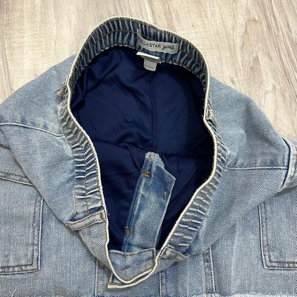 Girls Vanilla Star Frayed Hem Denim Cargo Skirt Size 12 - Picture 9 of 10